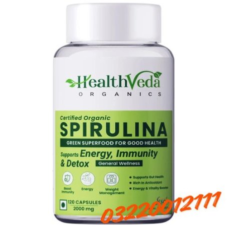 Health Veda Organics Spirulina Capsules In Pakistan