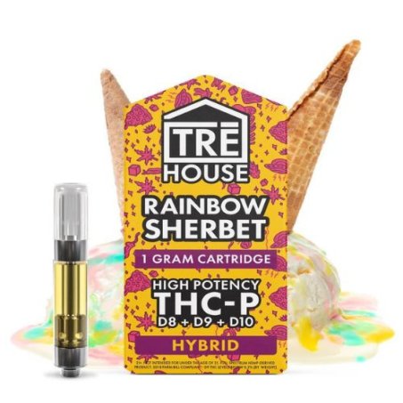 THC-P Cartridge + D8 + D9 + D10 – Rainbow Sherbet – Hybrid 1g In Pakistan