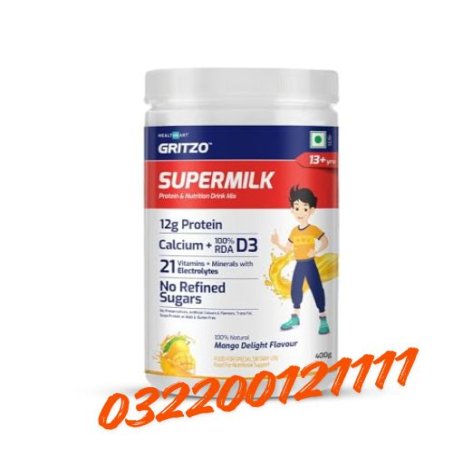 Gri@tzo SuperMilk Daily Nutrition (13+y),12g Protein with Zero Refined Sugar, Mango Delight, 400g