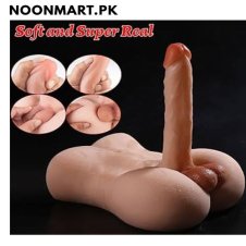 Torso Male Sex Doll with Flexible Dildo Realistic Sex Huge Cock, Men Sex Dolls for Women Tight Hole 8.3 in Cock for Female Masturbation, Unisex Masturbator Sex Toy for Men Couple Women Gay
